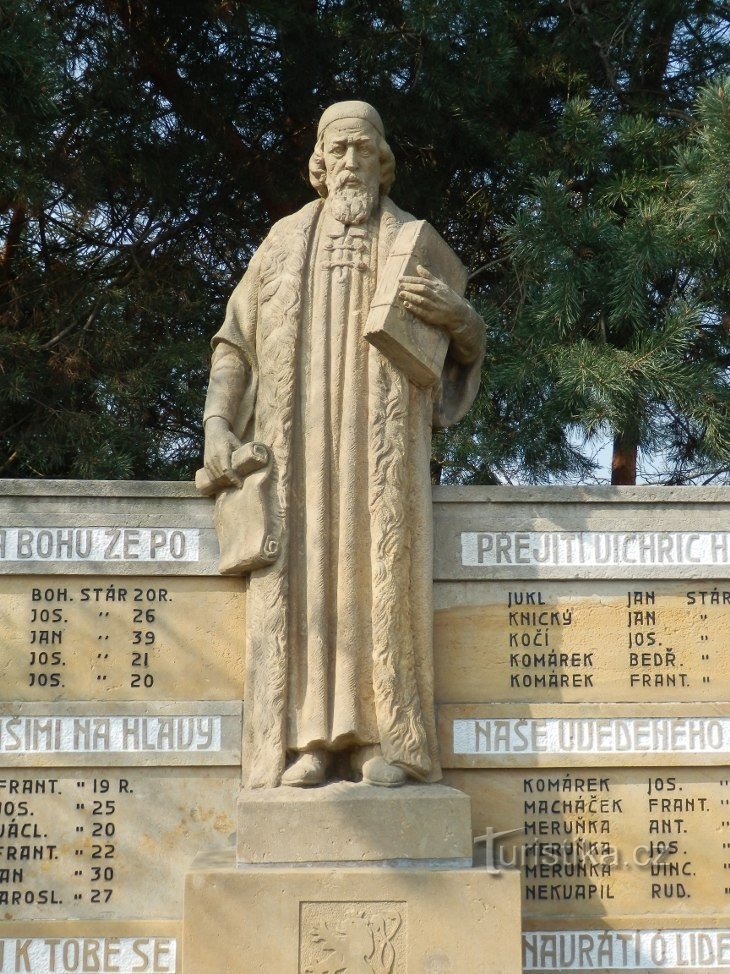 Jan Amos Comenius szobra