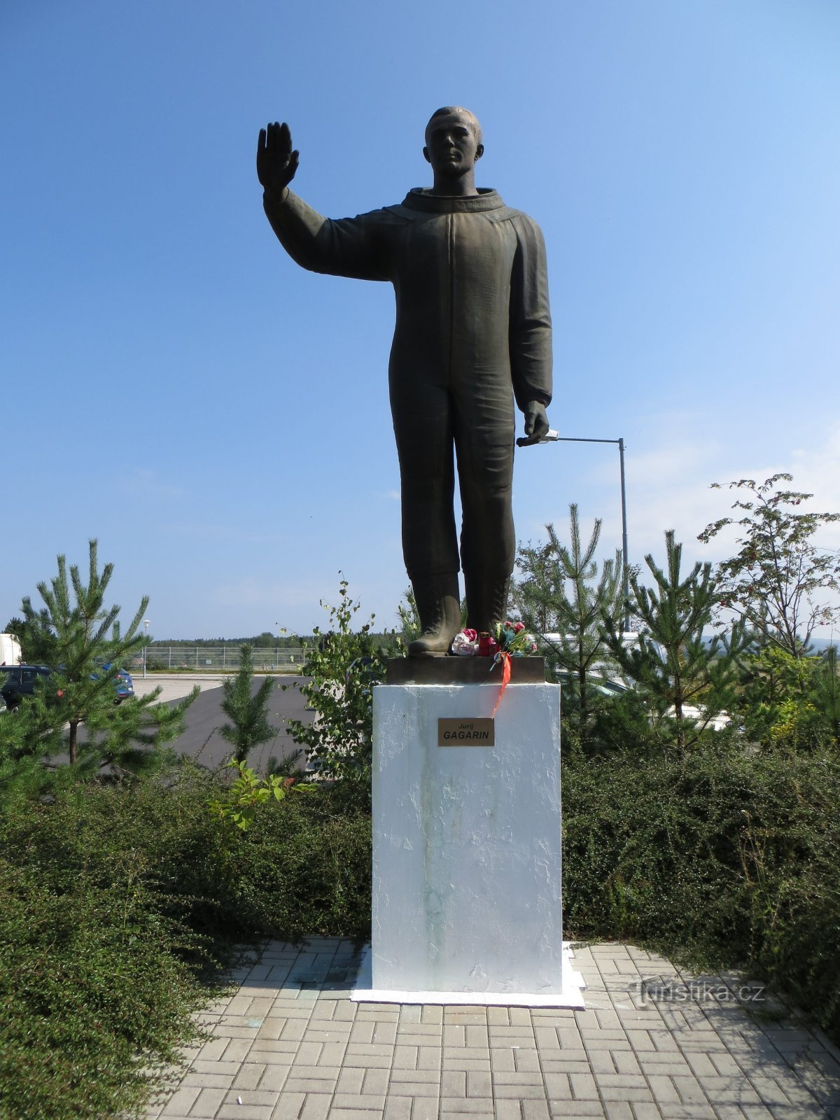 Statue von Yuri Alexejewitsch Gagarin - Karlovy Vary