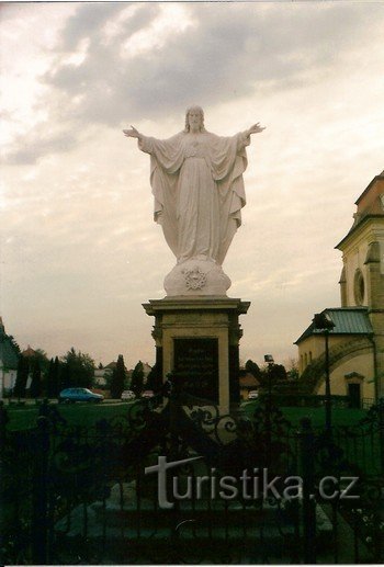 Statue of Christ on Velehrad