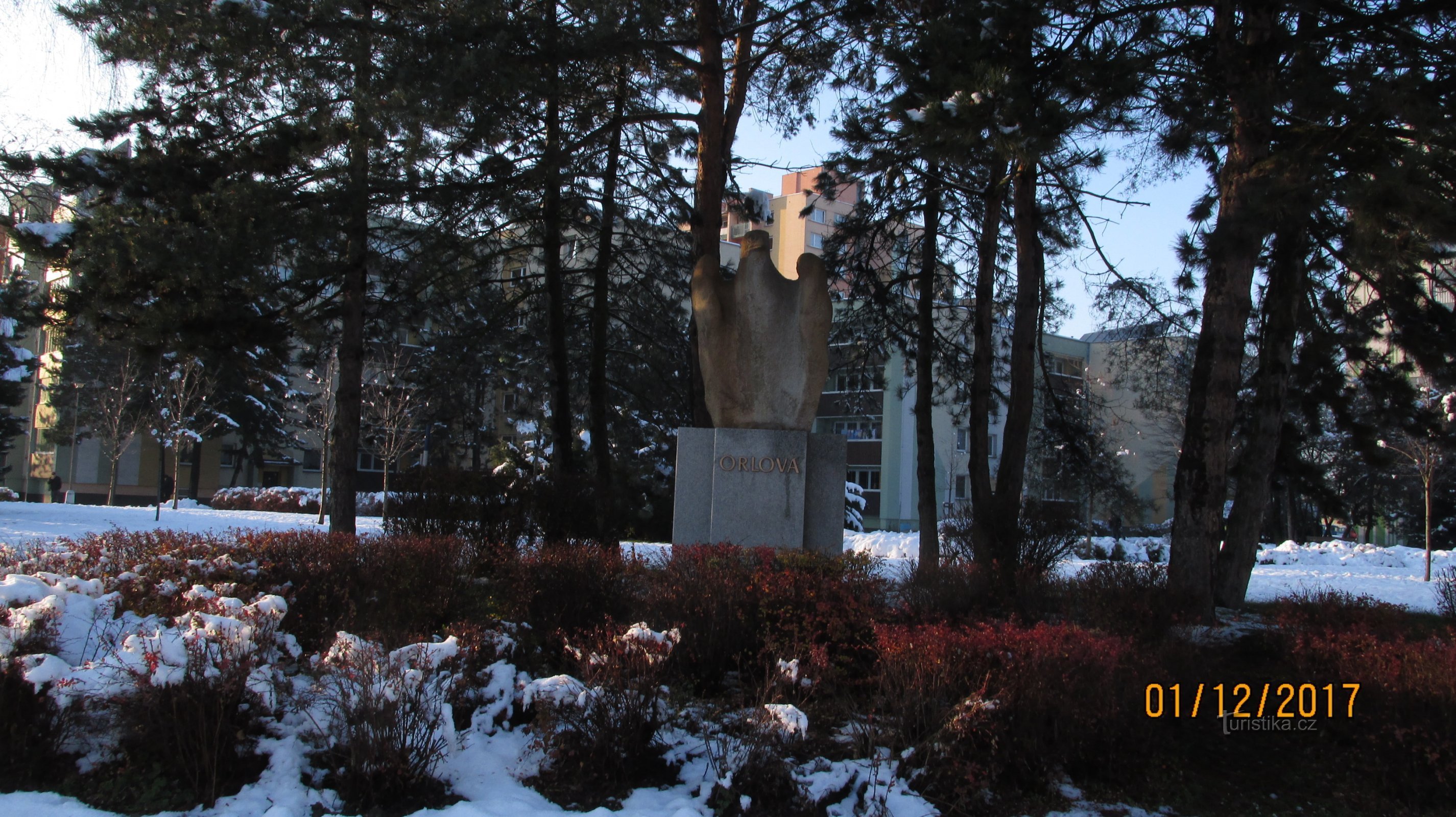 Statuia Orlice din Orlová strălucește din nou