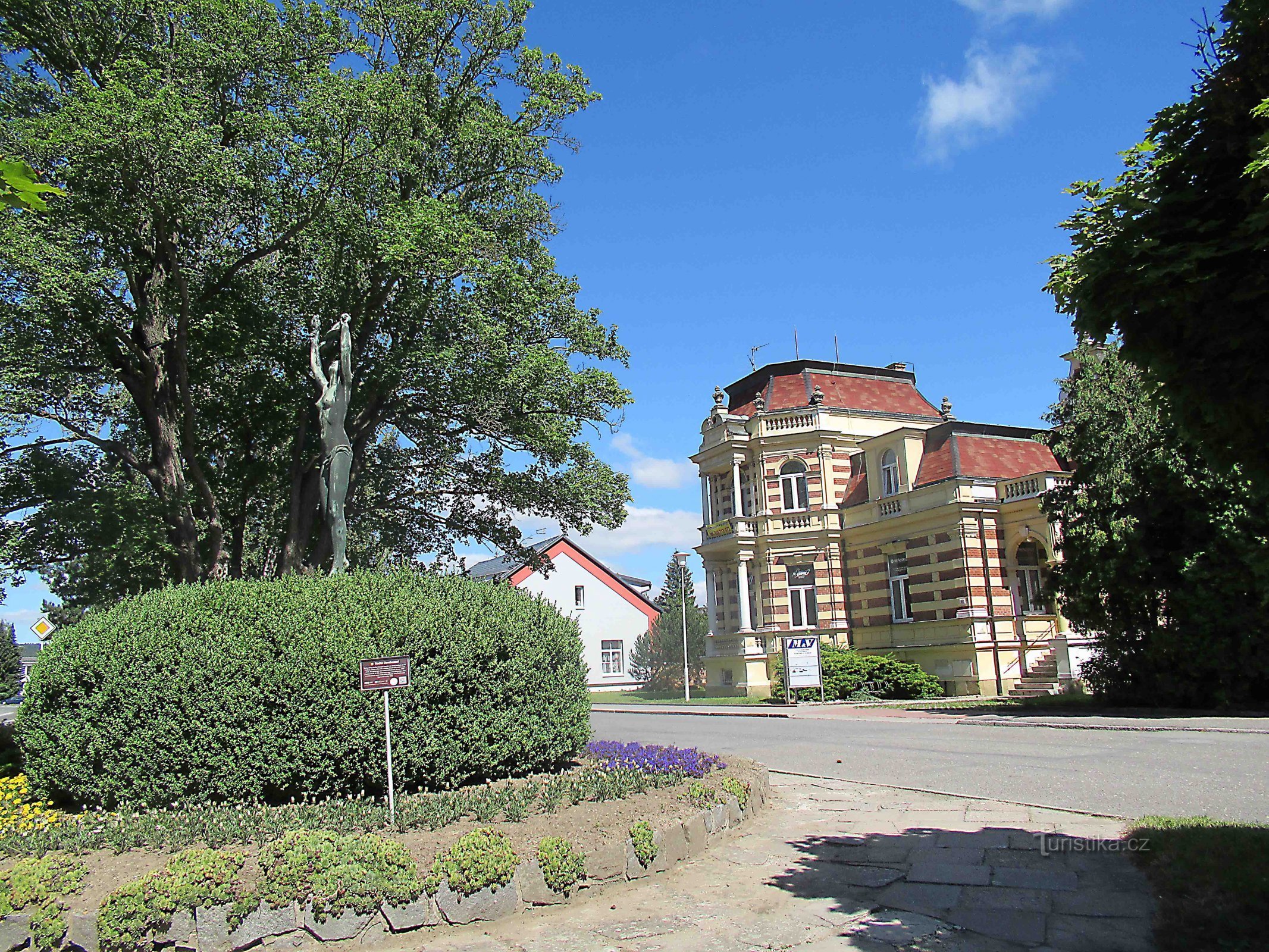 Statue of Liberation - i byen Svitavy