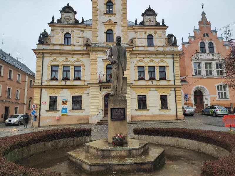 socha prezidenta T. G. Masaryka