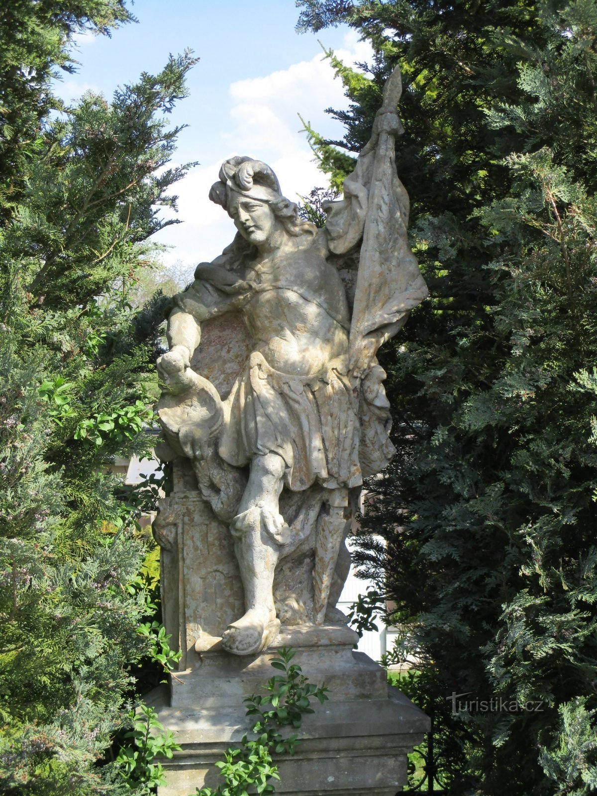 szobor Szent Floriána (Újezd, 29.4.2020.)