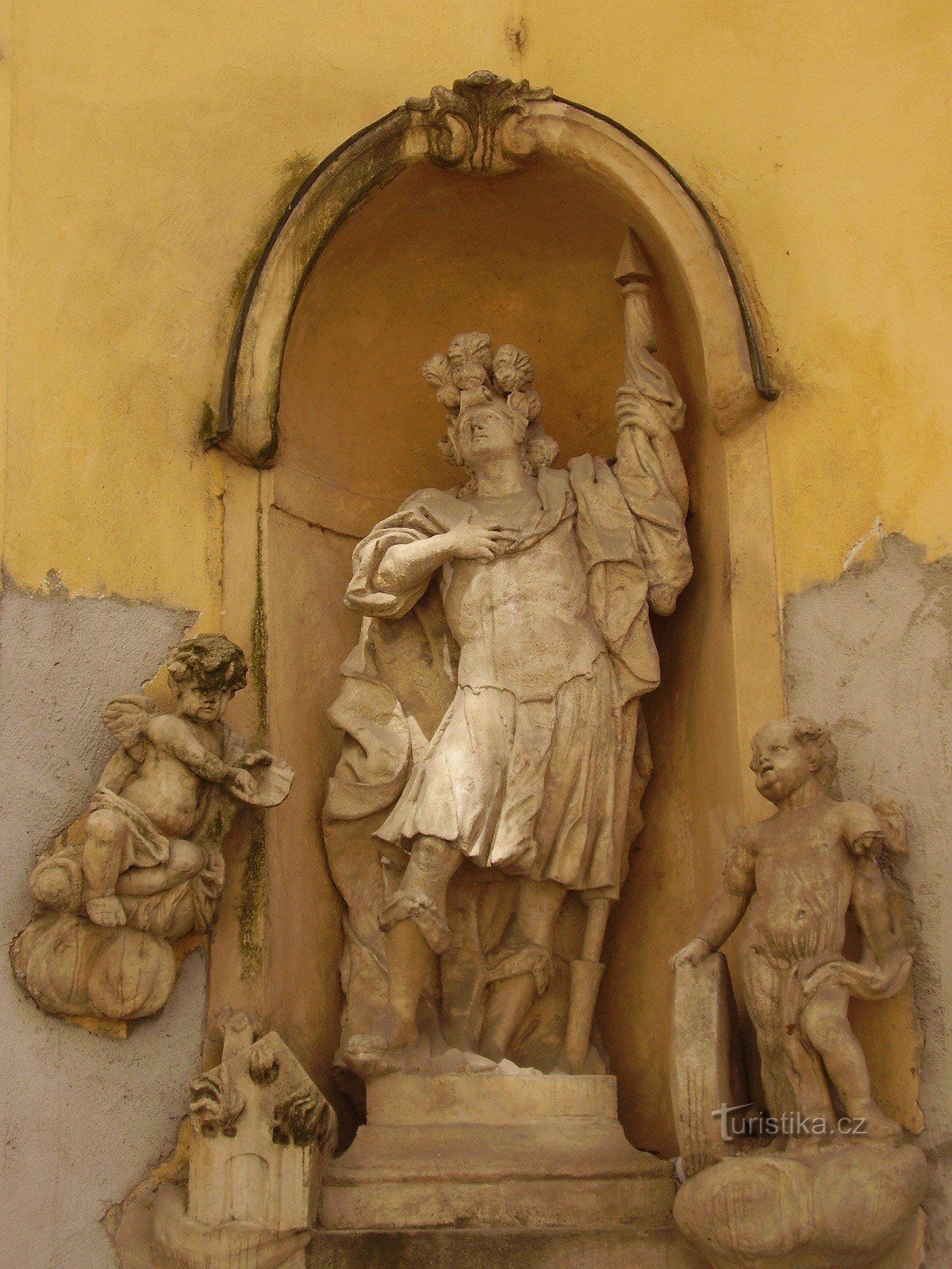 Statue of St. Floriána in Brno - Františkánská street