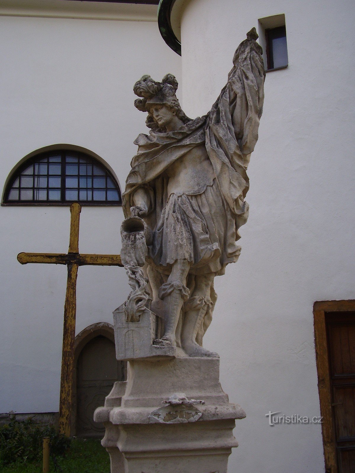 Staty av St. Florian i Rosice nära Brno