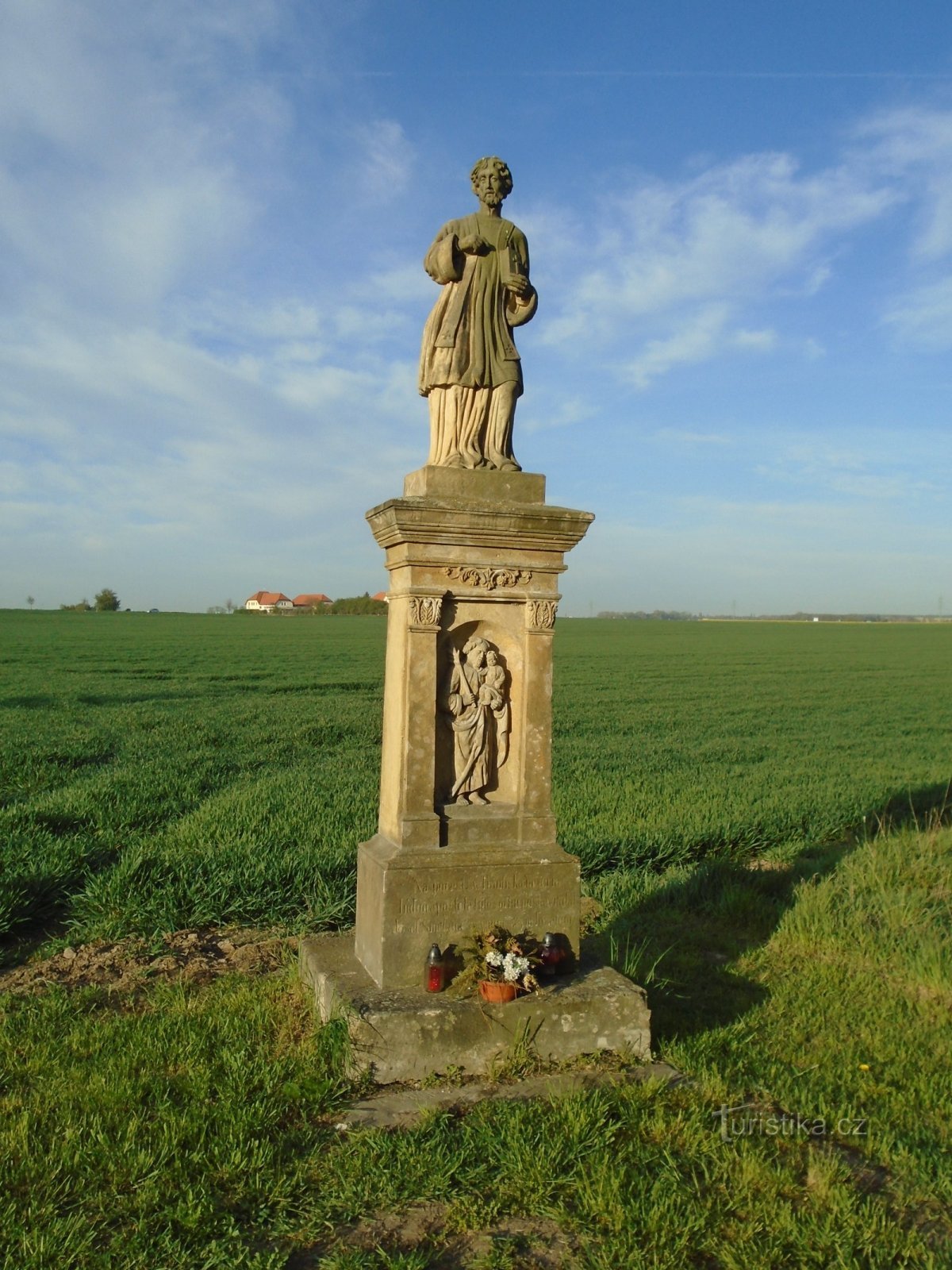 Standbeeld van St. František Xaverský bij Svobodné Dvorů (Hradec Králové, 26.4.2019 april XNUMX)