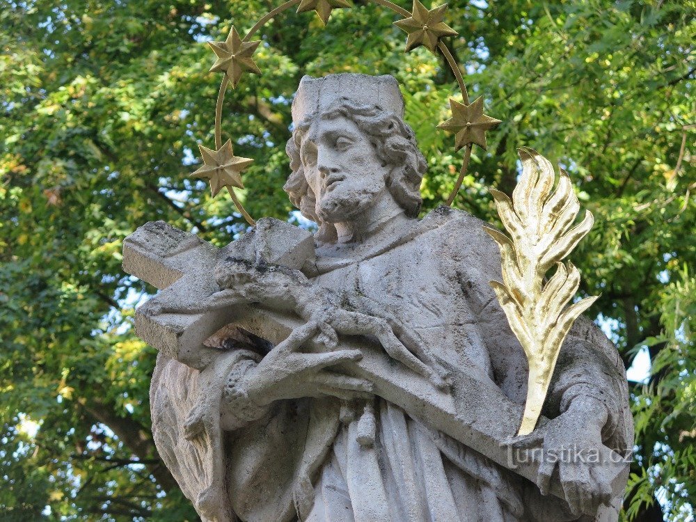 staty av St. John of Nepomuck - detalj