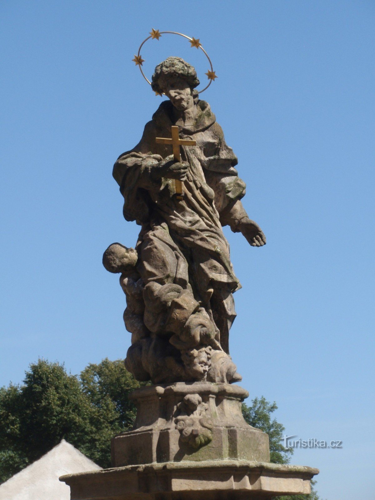 Statue de St. Jan Nepomucký à Bakov