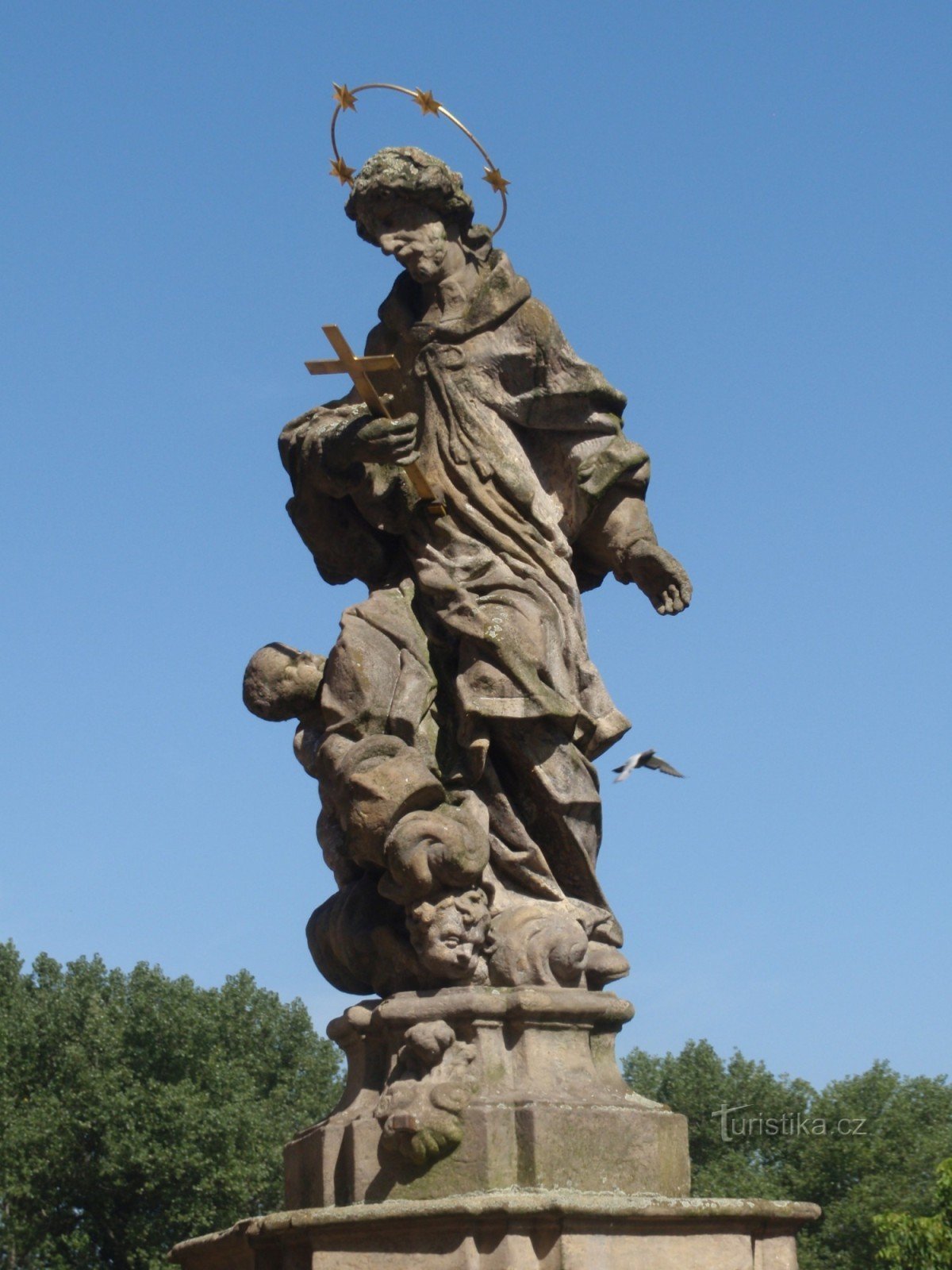 Άγαλμα του Αγ. Ο Jan Nepomucký στο Bakov