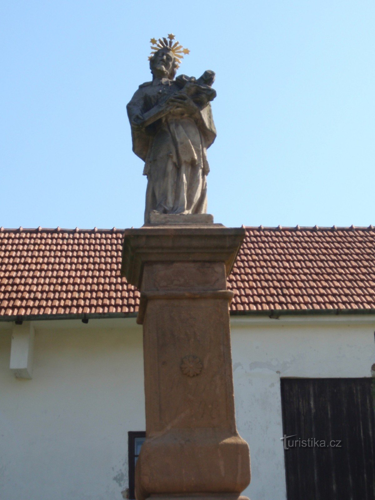 estatua de san Jan Nepomucký en Bořitov