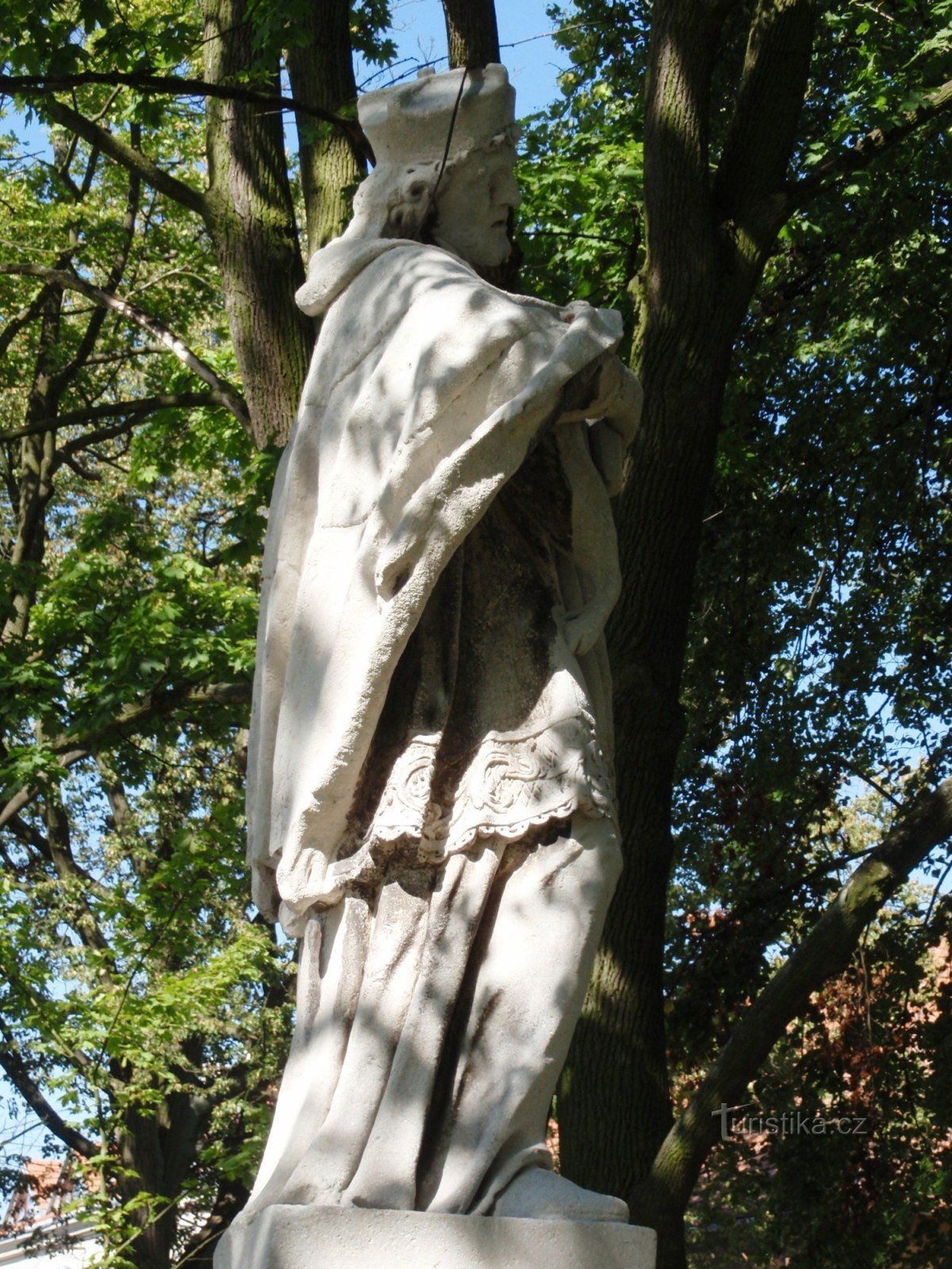 Statue af St. Jan Nepomucký i Budišov nær Třebíč