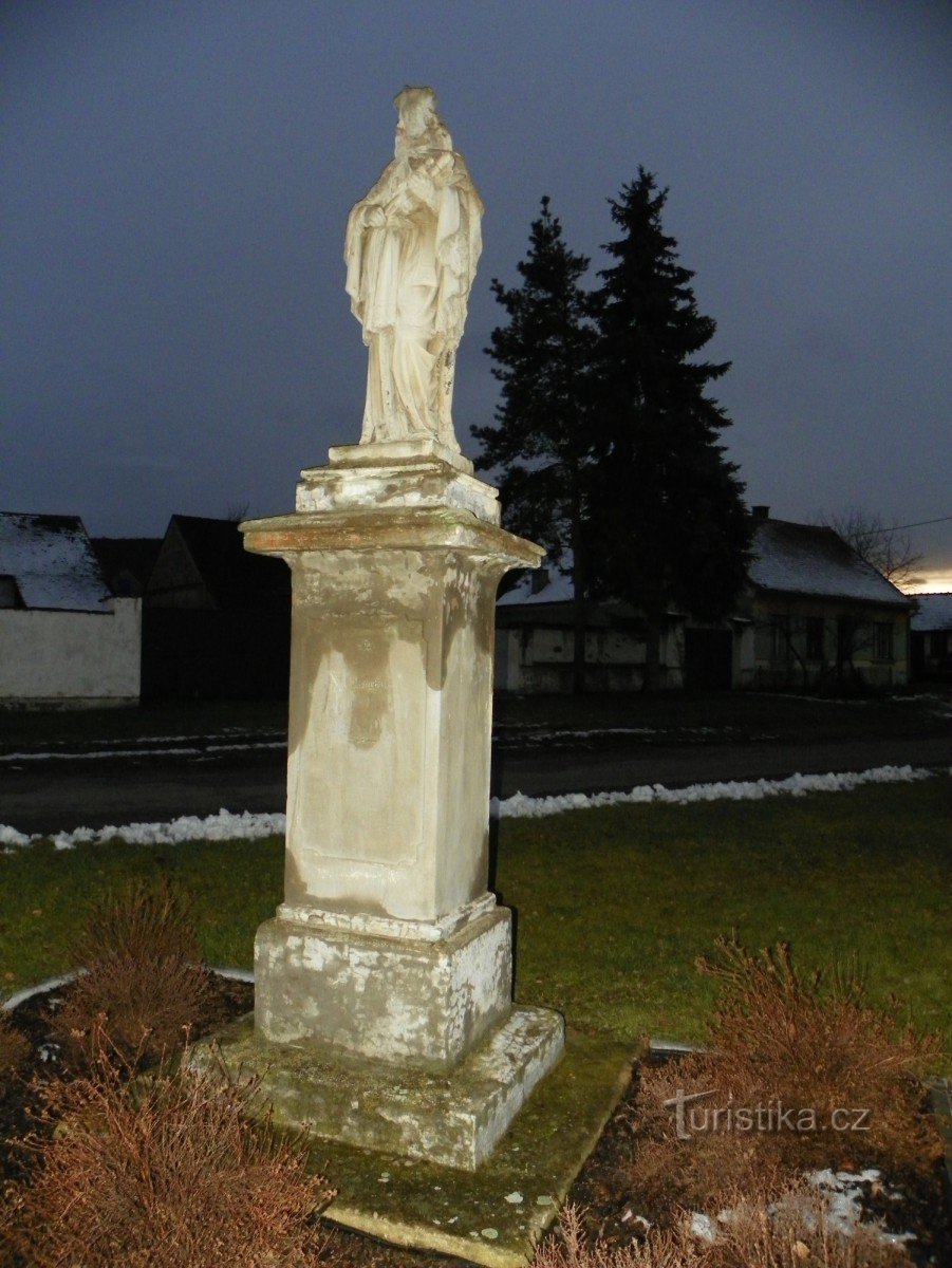 Statue de St. Jan Nepomucký à Lesonice