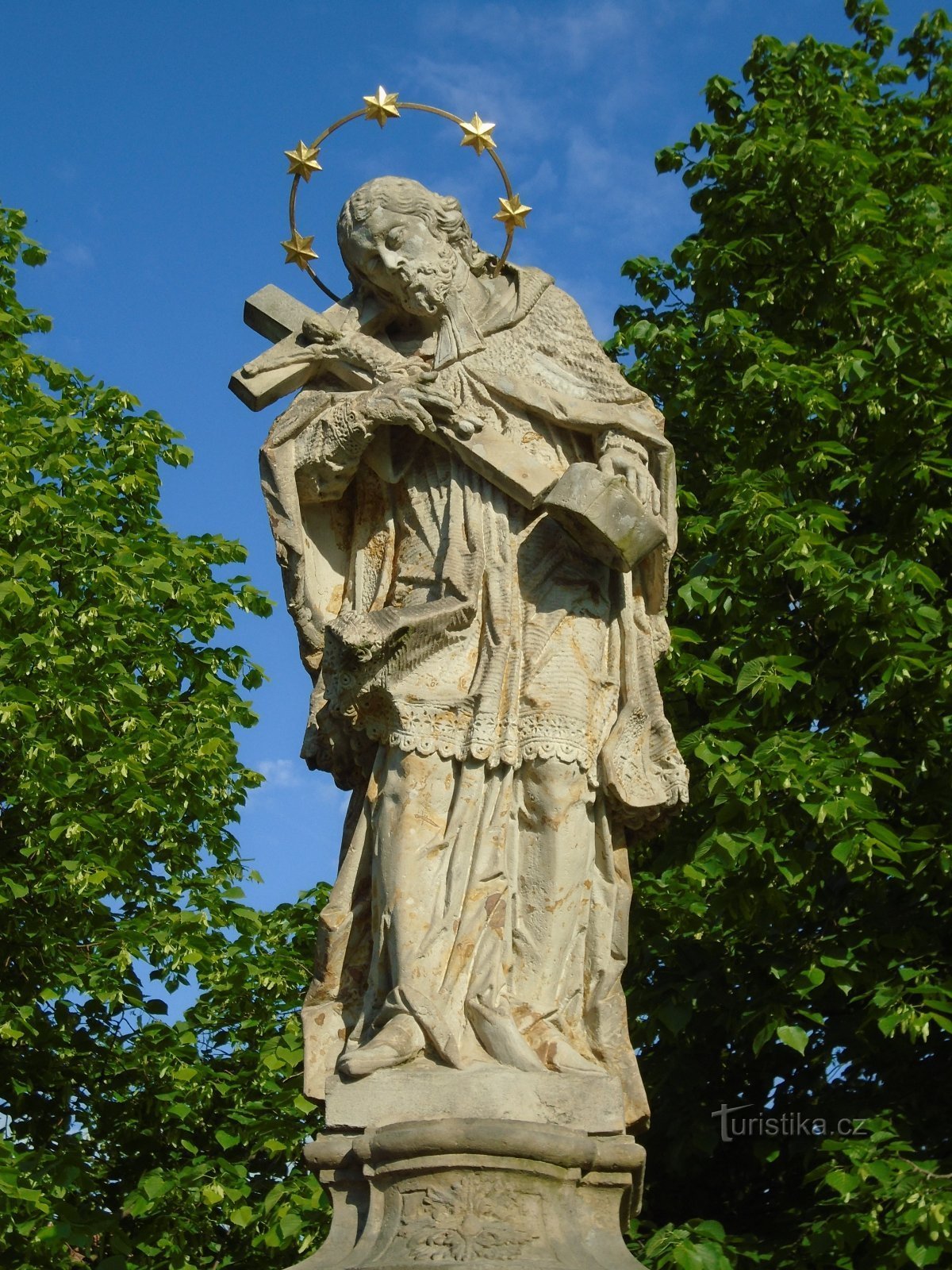 Statue af St. Johannes af Nepomuck i Správčice (Hradec Králové)