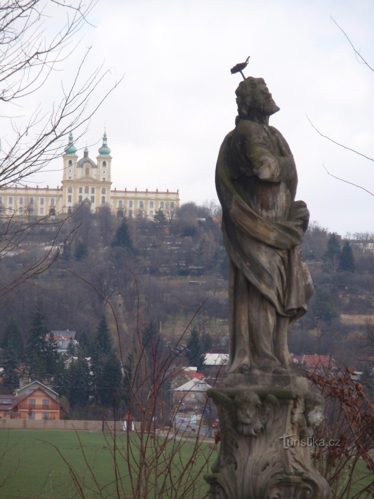 Socha sv. Judy Tadeáše u obce Samotišky