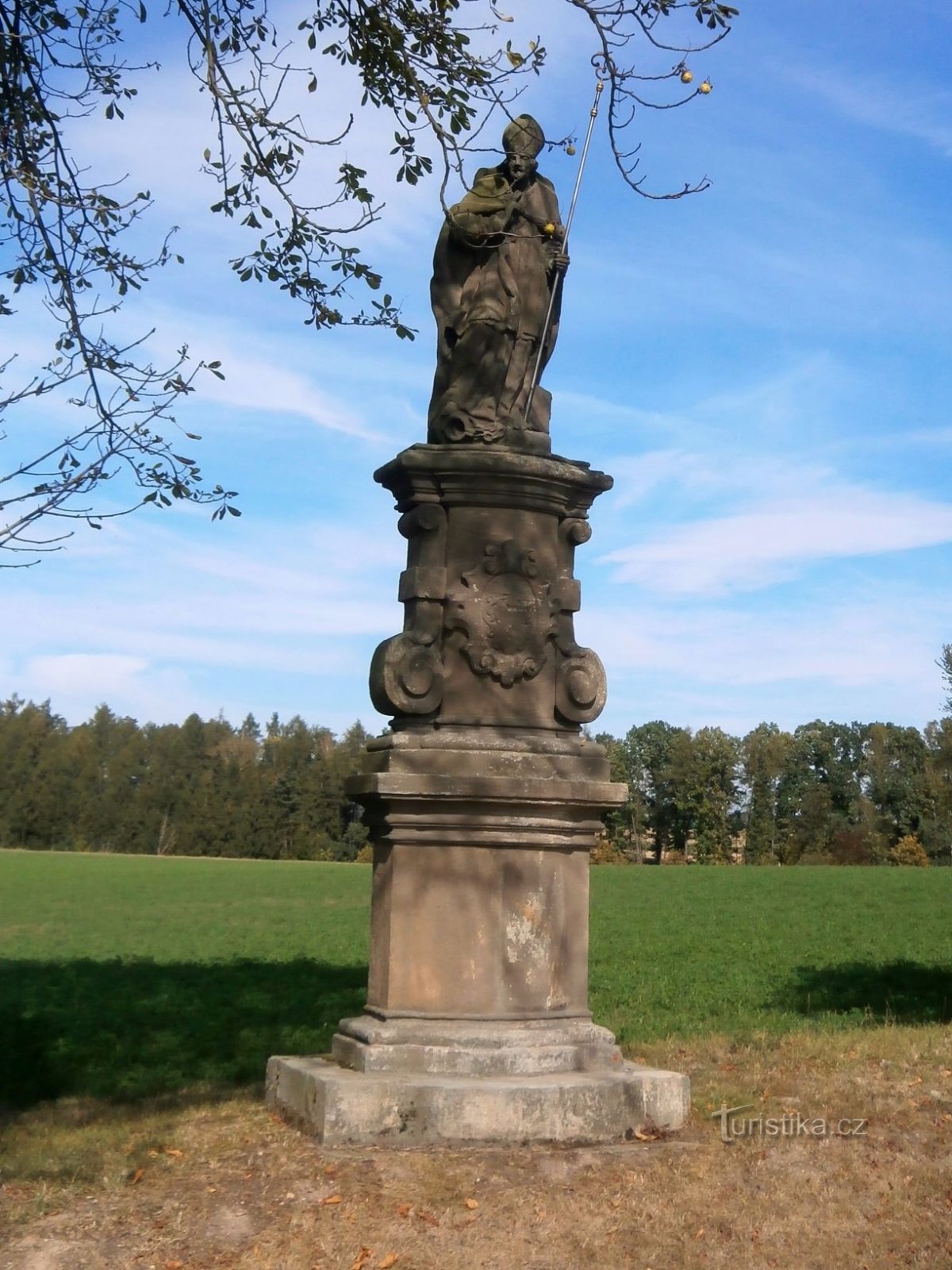 Statue of St. Linharta (Chvalkovice, 29.9.2016/XNUMX/XNUMX)