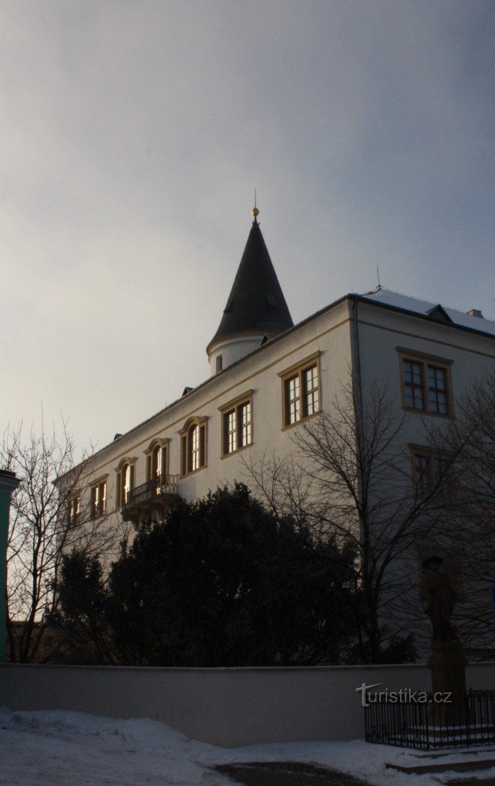 Statue of St. Rocha on Horní náměstí in Přrov