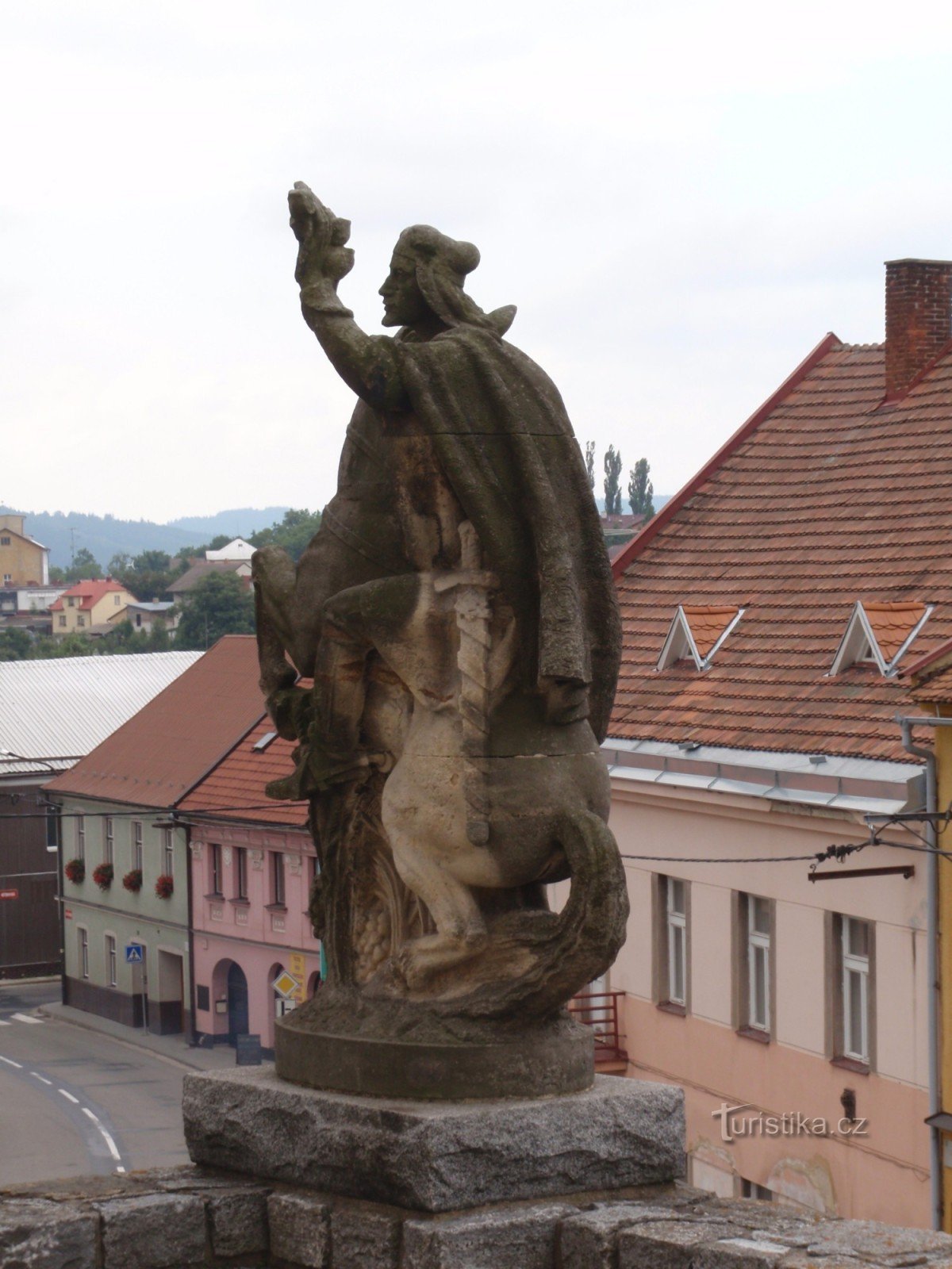 Statuia Sf. Václav în Olešnica