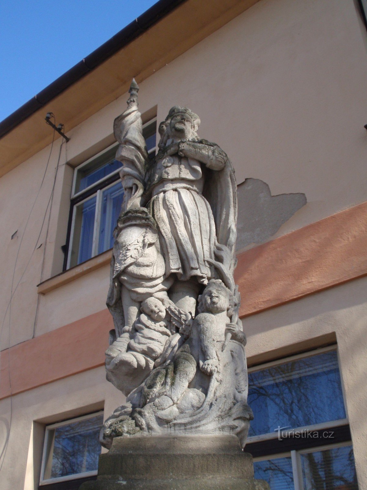 Estátua de S. Václav em Třebíč