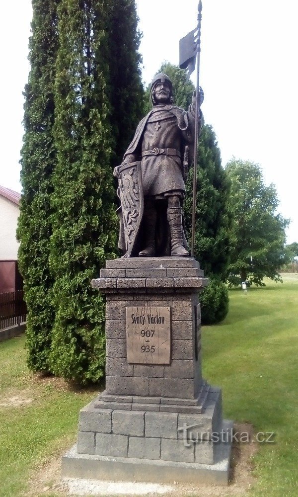 Statue af St. Václáva i Škrdlovice