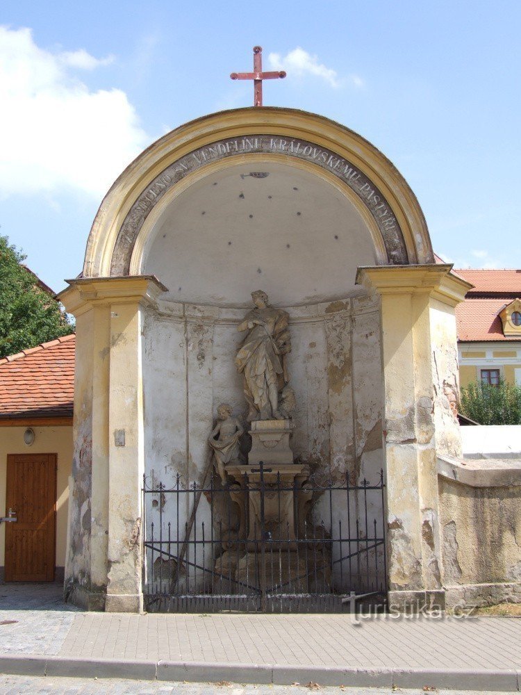 Statue of St. Vendelína in Velehrad