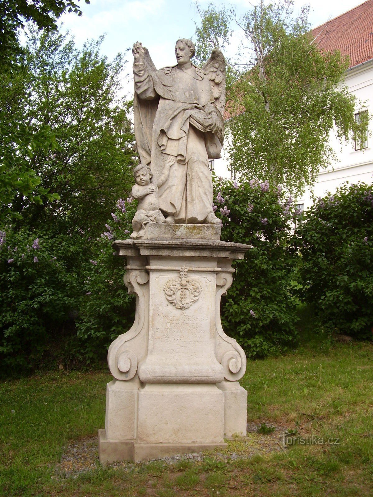 estatua de san Vincenzo Ferrerský en Rosice cerca de Brno