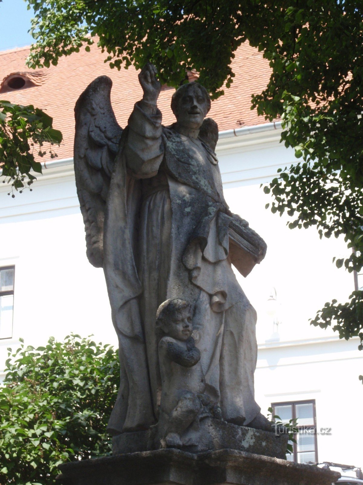 Staty av St. Vincenzo Ferrerský i Rosice nära Brno
