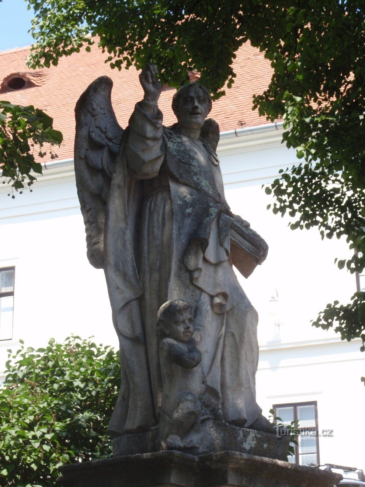 Estátua de S. Vincenzo Ferrerský em Rosice perto de Brno