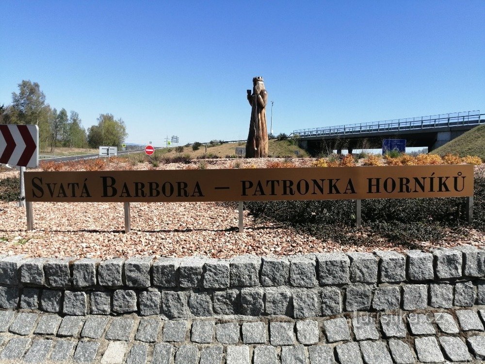 Estátua de Santa Bárbara - Padroeira dos Mineiros - Sokolov