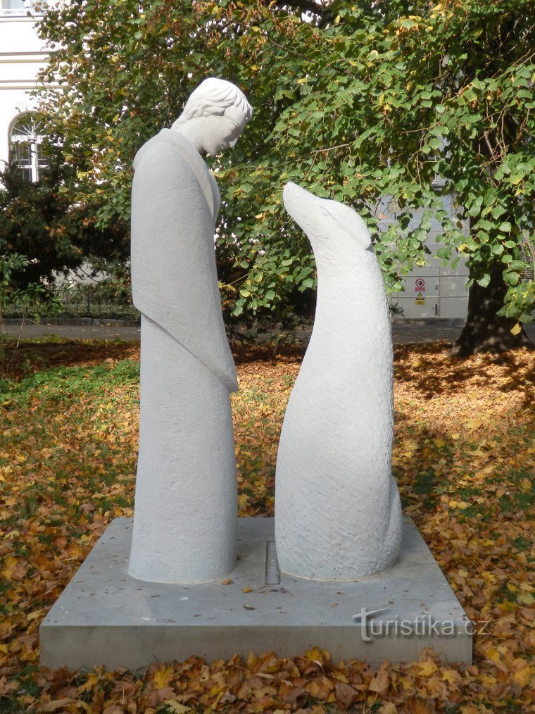 Posąg św. Franciszka z Asyżu i Wilka z Gubbio