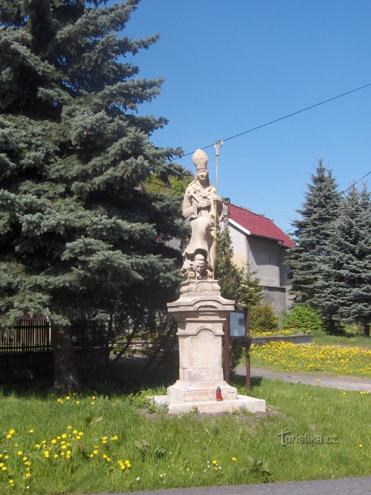 statue af Sankt Procopius