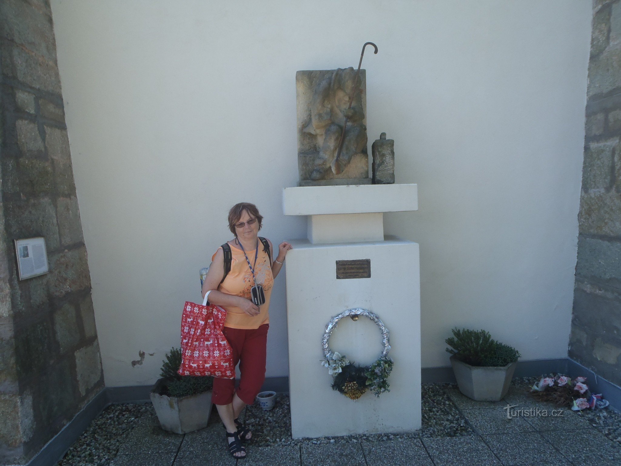 estatua en el castillo