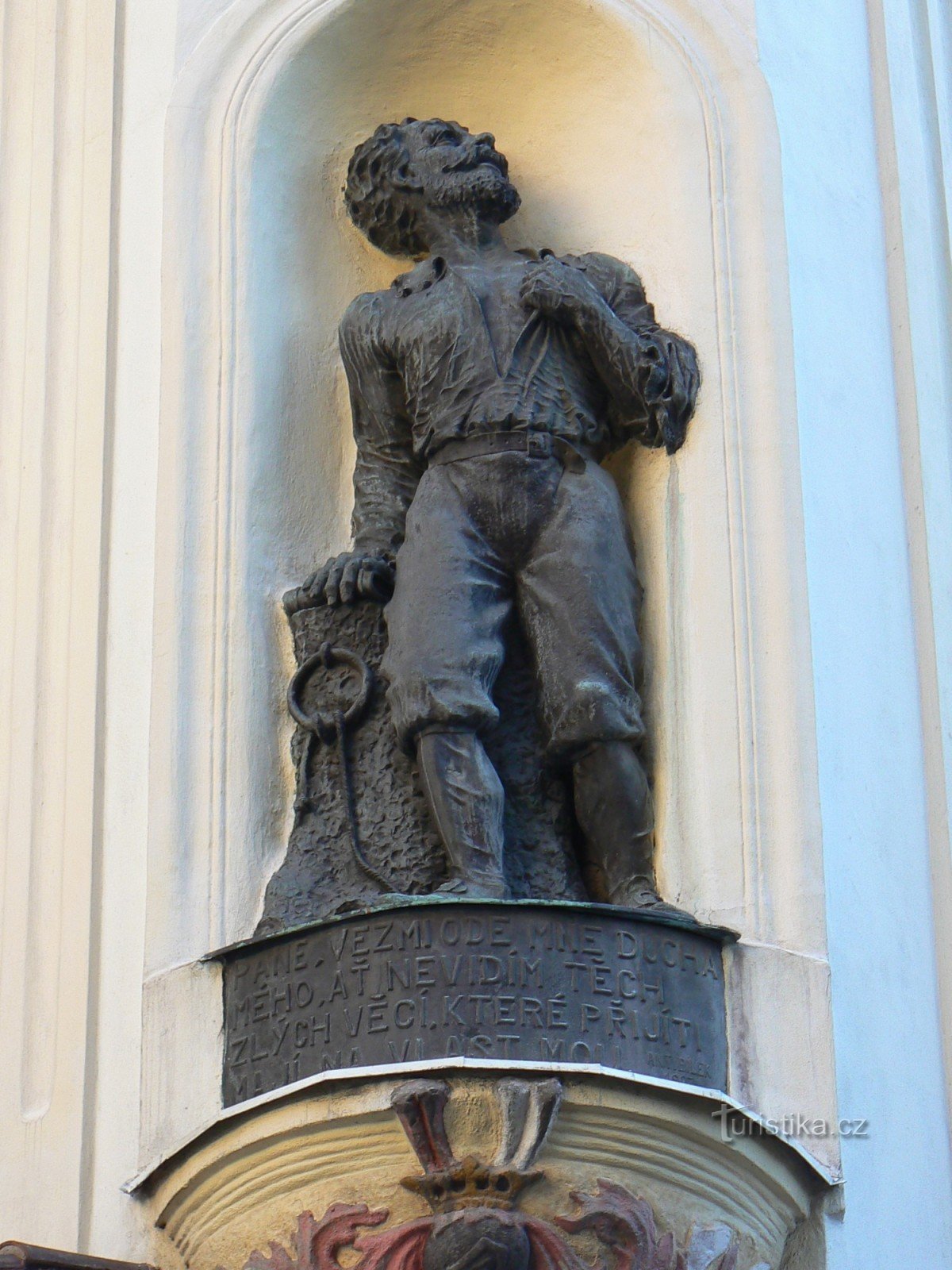 Άγαλμα του Václav Budovec από το Budov