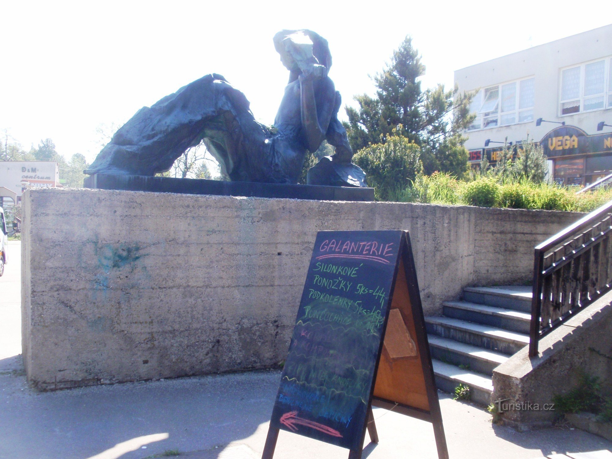 Statue of Vysočina II by Jiří Marek in Žďár nad Sázavou