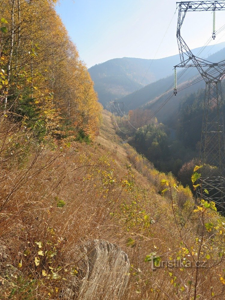 Divoka ​​Desnou (Kouty nad Desnou) の上のソコルカと他の岩と岩の庭園