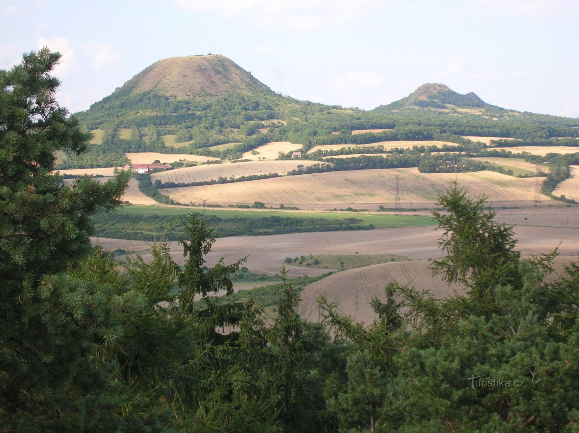 Vulkanen van de Český Středohoří