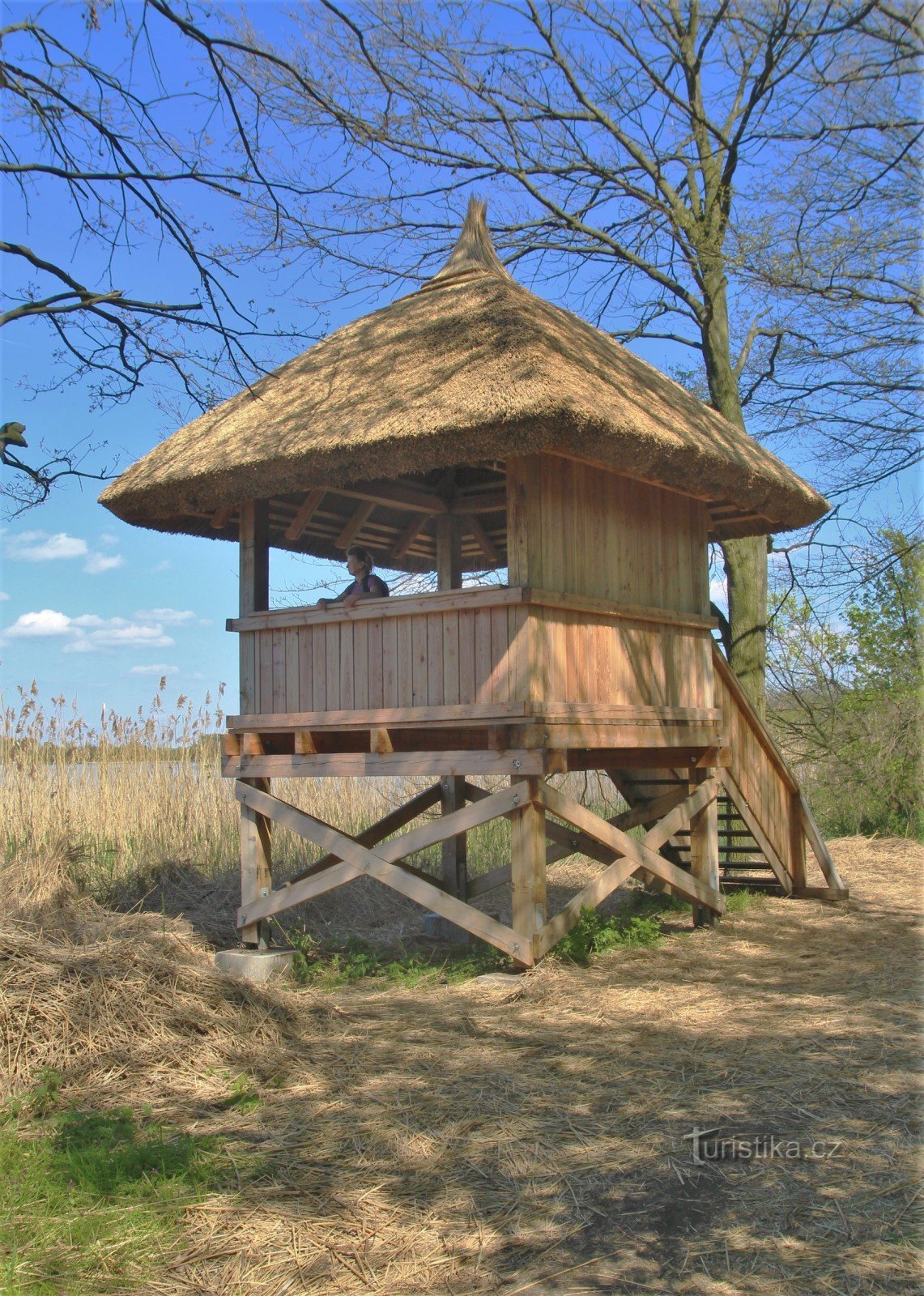 De huidige uitkijktoren bij halte nr. 12