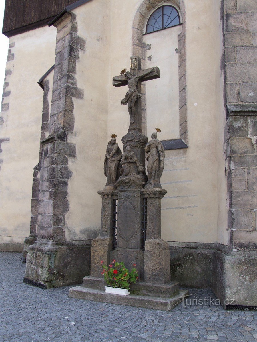 Calvary sculpture in Náchod