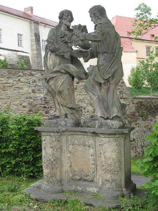 sousoší Loučení Krista s Pannou Marií