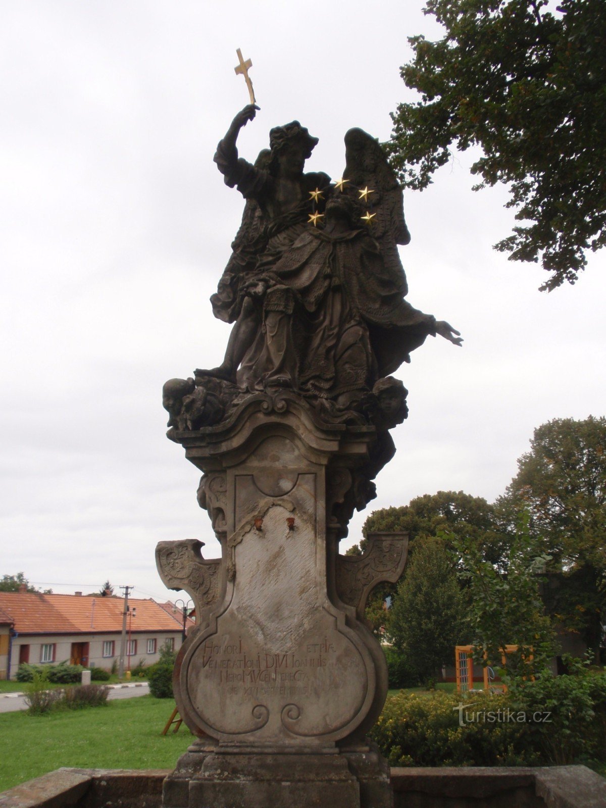 Staty av St. Jan Nepomucký i Šebetov