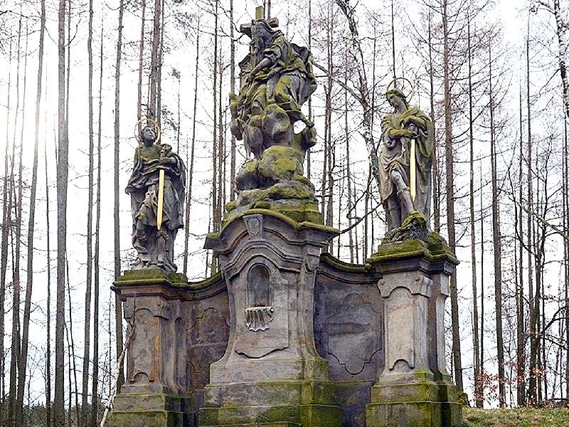 sousoší tří svatých, Jana, Pavla a Luitgardy