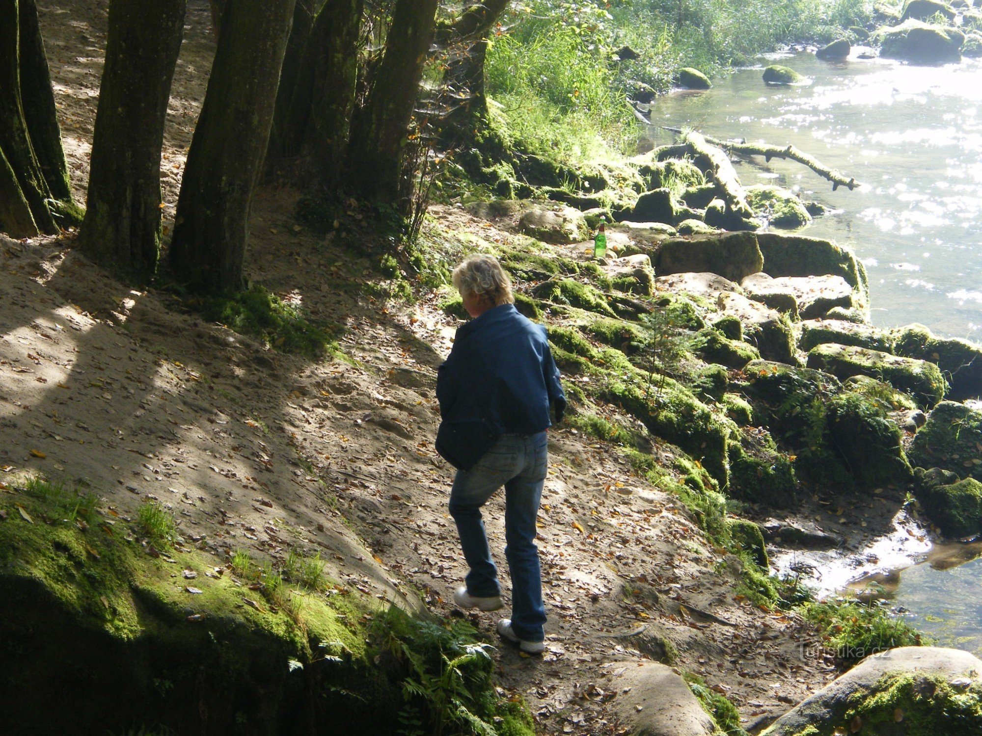 gorge, stone river