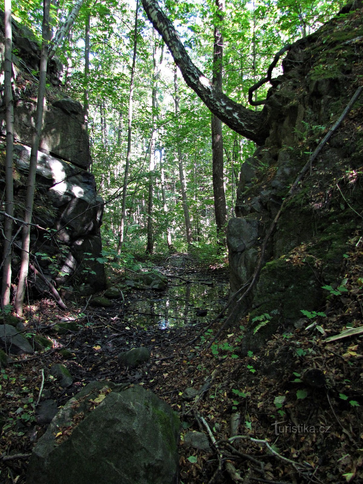 gorge quarry west of Starost