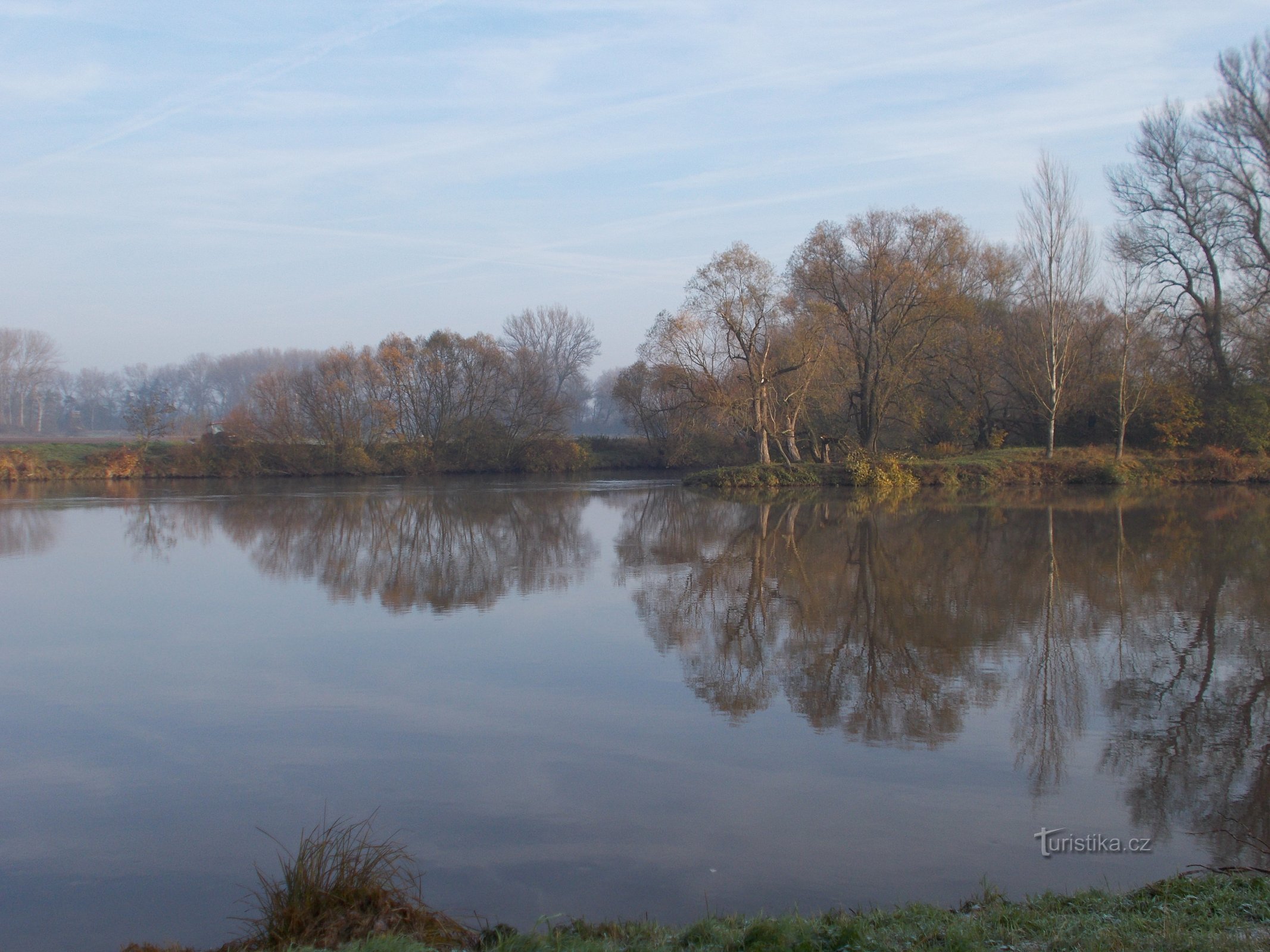 The confluence of the Elbe and the Jizera