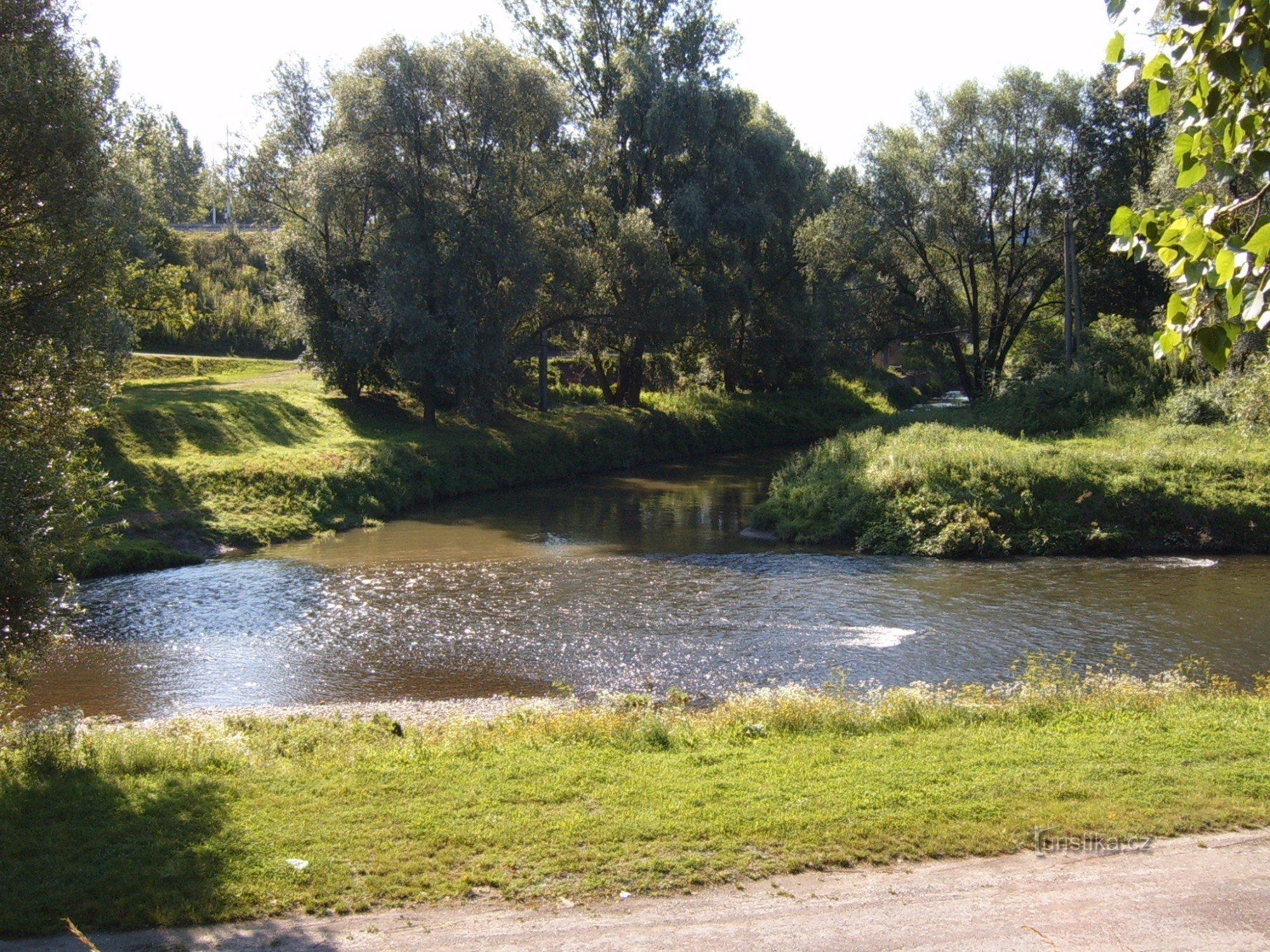 Zusammenfluss von Ostravice und Lučina