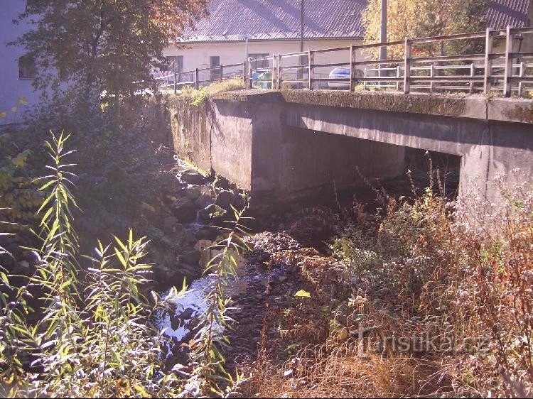 La confluence du ruisseau avec Olešna à Metylovice