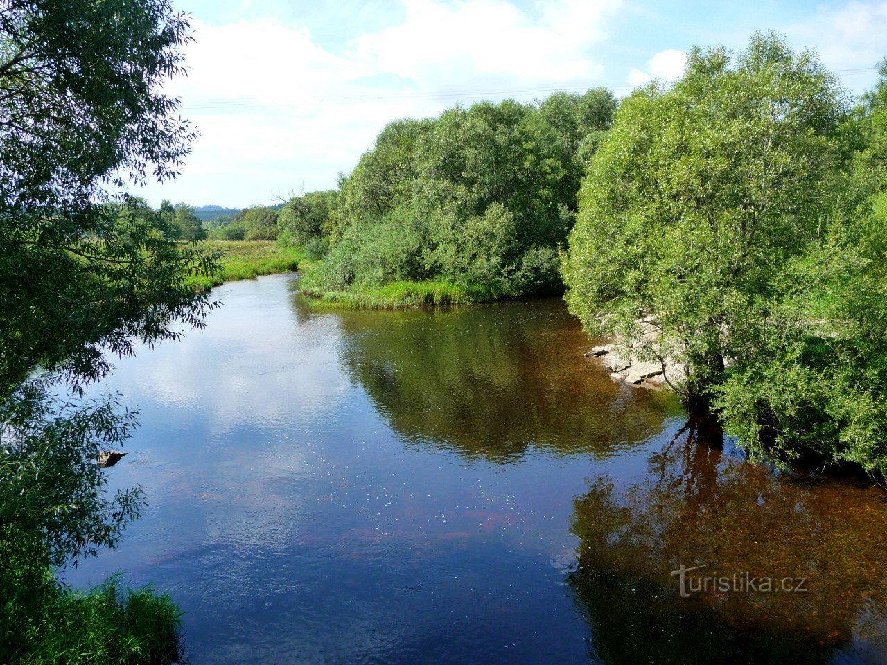 伏尔塔瓦河和拉斯尼采的交汇处