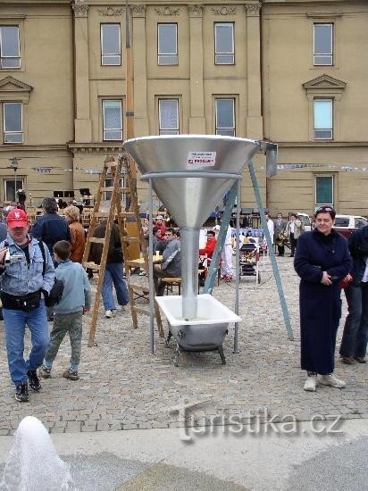 Sammanflödet av alla floder i Třešť