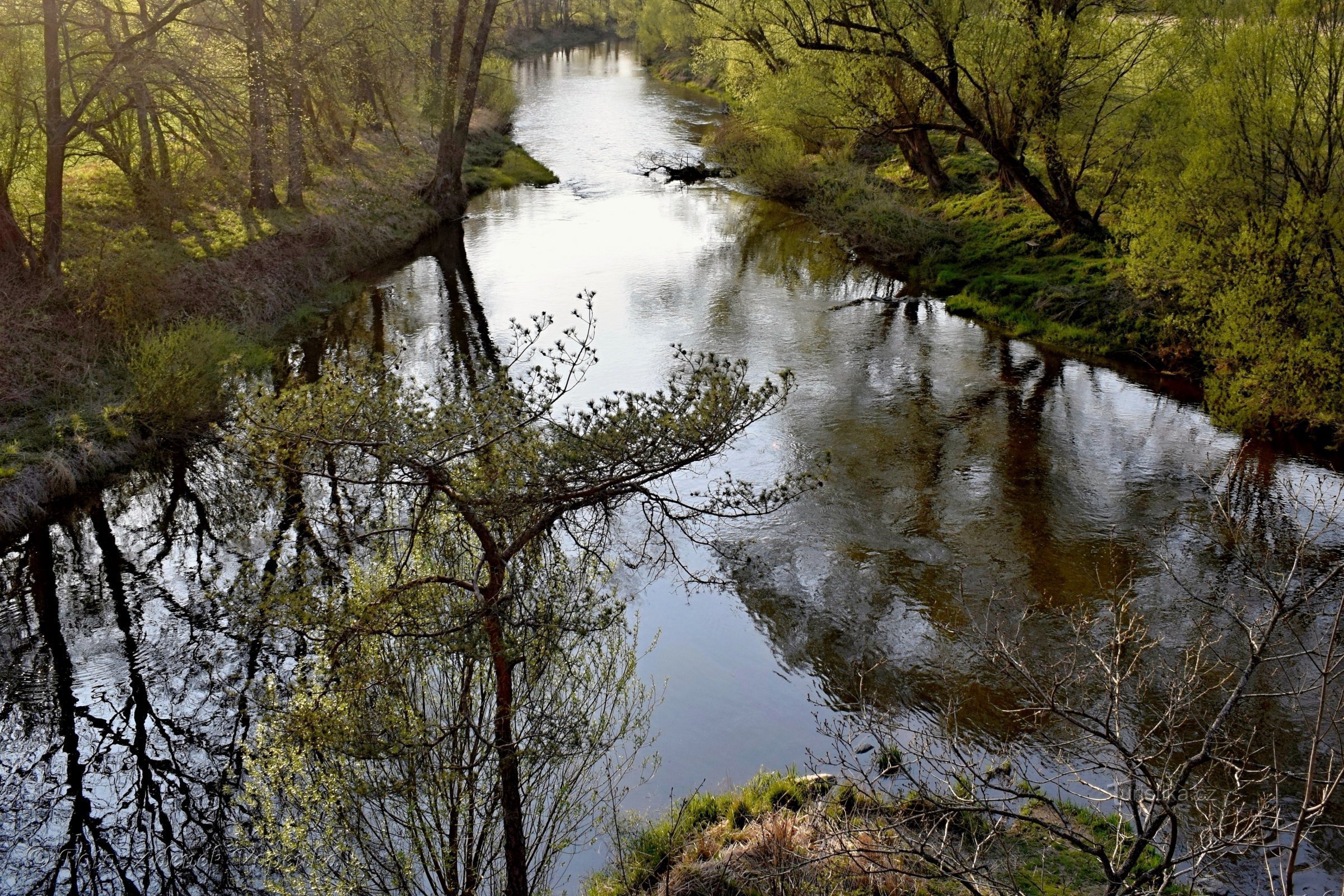 Confluent de Želivka et Sázava.