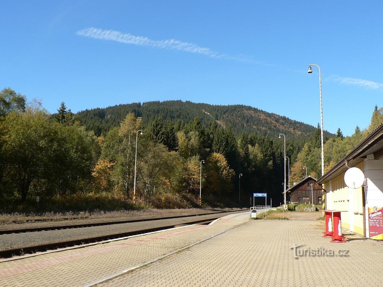 Špičák vom Bahnhof Špičák