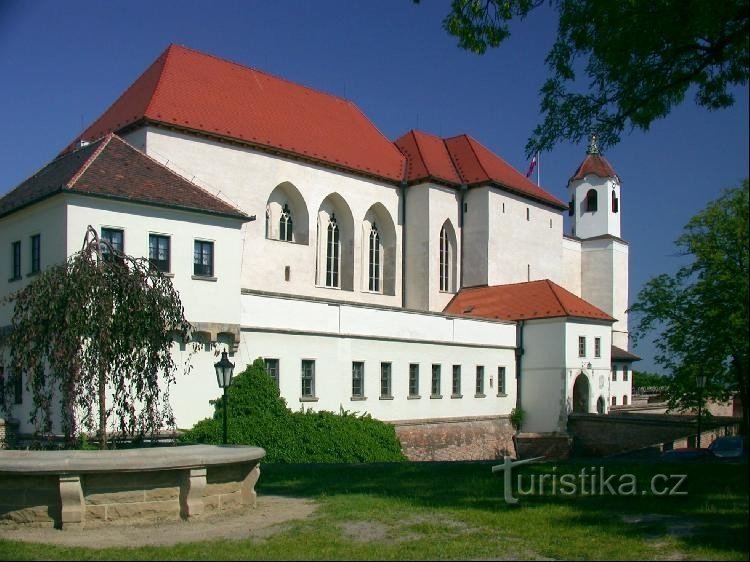 Špilberk: udsigt over den østlige side af slottet